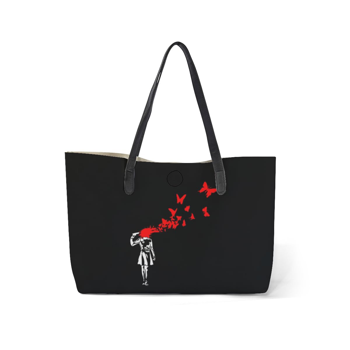 Amazon.co.jp: Banksy ネズミ 傘 風船と少女 トートバッグ